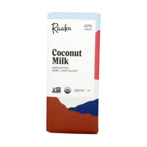 Raaka Coconut Milk 60% Dark Vegan Chocolate Bar