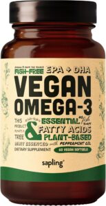 Vegan Omega 3 Supplement - Plant Based DHA & EPA Fatty Acids