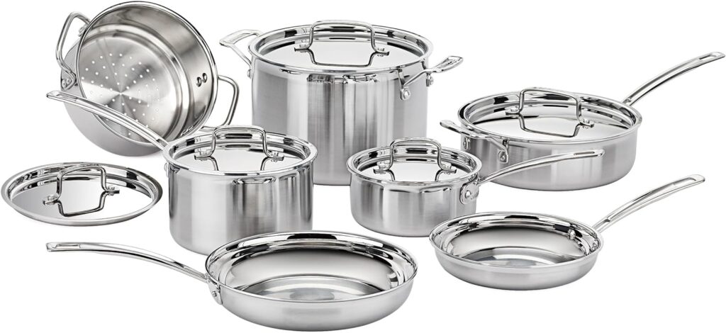 Cuisinart MultiClad Pro Stainless Steel 12-Piece Cookware Set