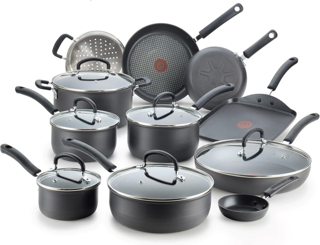 T-fal Ultimate Hard Anodized Nonstick 17 Piece Cookware Set